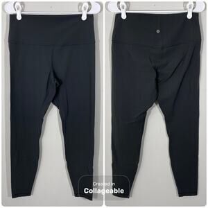 Lululemon Align High-Rise Pant 28" Womens Size 12 Graphite Gray Nulu Leggings